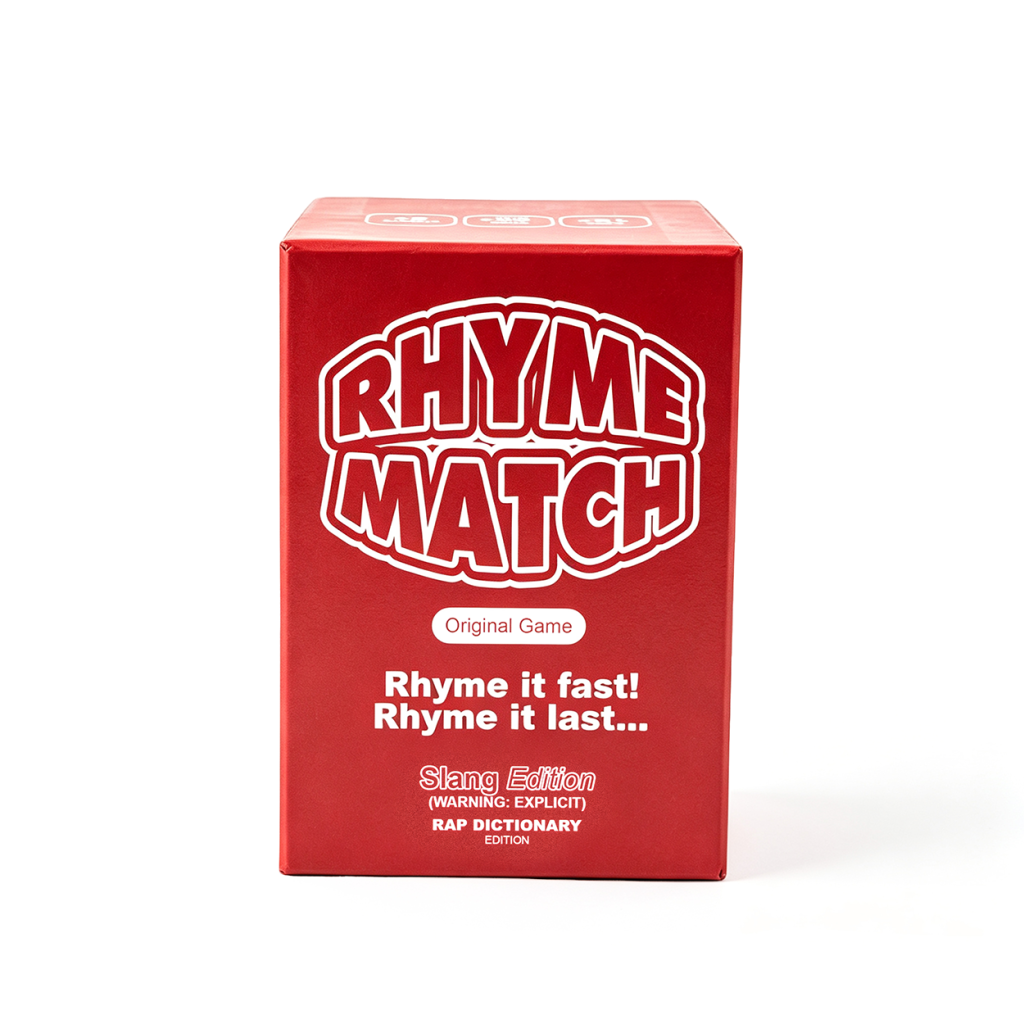 Front of Rhyme Match Game Rap Dictionary Slang Edition
